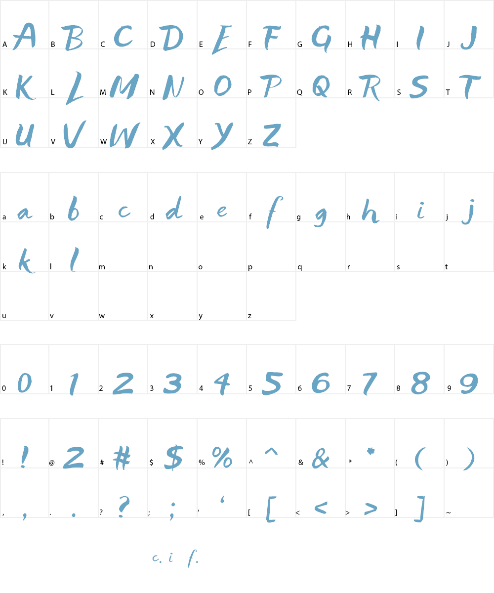 Lifelogo Hard Font Character